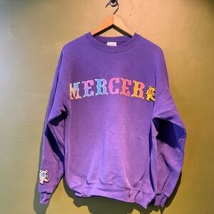 Grateful Dead Mercer College Purple Crewneck Sweatshirt